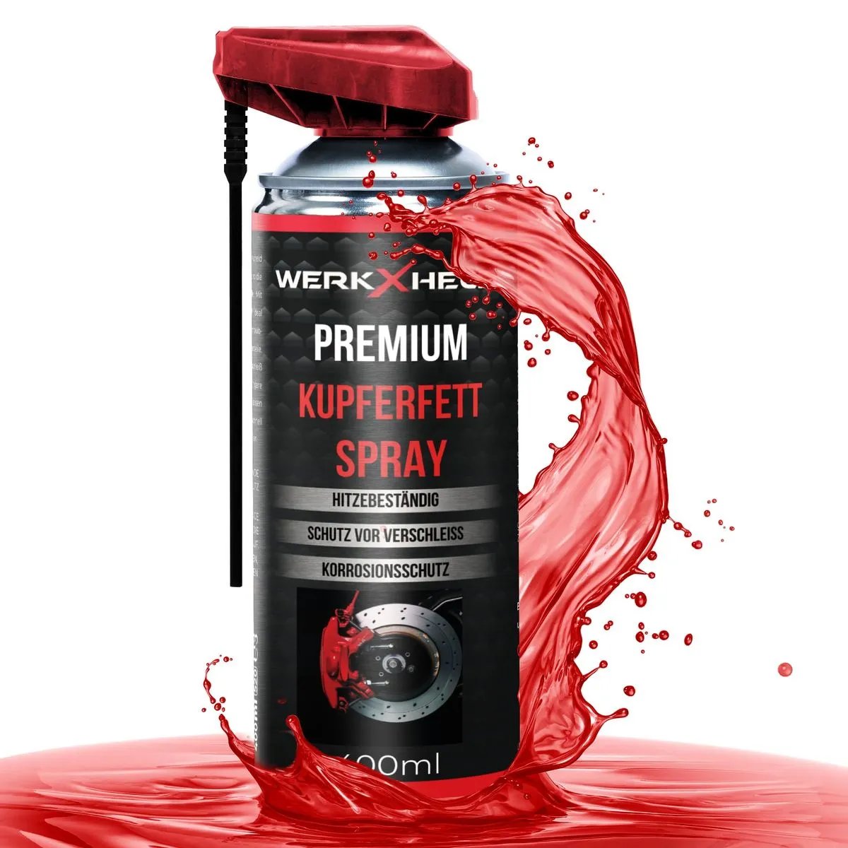 WerkXheld Kupferfett-Spray 400ml – hitzebeständige Kupferpaste für Bremsen & Reifenwechsel