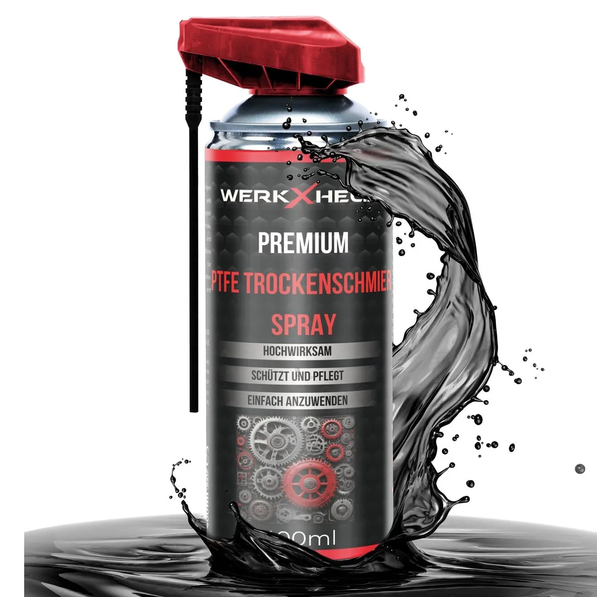 WerkXheld Trockenschmierspray PTFE 400ml – Trockenschmierstoff & Gleitspray, harz- & fettfrei